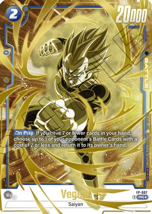 Vegeta - FP-007 (Gold) (FP-007) - Fusion World Promotion Cards and Packs Holofoil