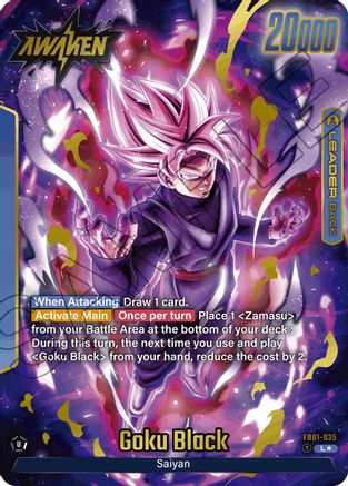 Goku Black - FB01-035 (Alternate Art) (FB01-035) - Awakened Pulse Holofoil
