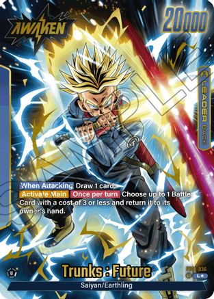 Trunks : Future - FB01-036 (Alternate Art) (FB01-036) - Awakened Pulse Holofoil