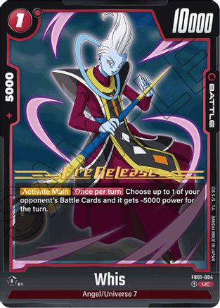Whis (FB01-004) - Awakened Pulse PreRelease Cards