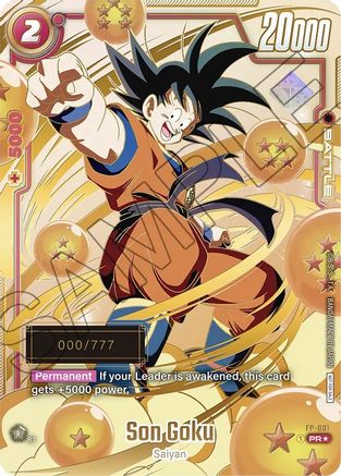 Son Goku - FP-001 (Serial Numbered) (FP-001) - Fusion World Promotion Cards and Packs Holofoil