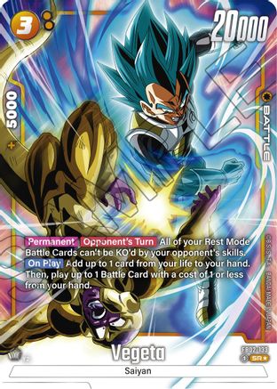 Vegeta - FB02-133 (Alternate Art) (FB02-133) - Blazing Aura Holofoil