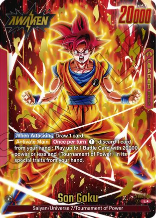 Son Goku - FB02-001 (Alternate Art) (FB02-001) - Blazing Aura Holofoil
