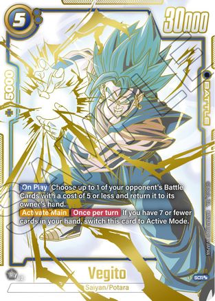 Vegito - FB02-139 (Super Alternate Art) (FB02-139) - Blazing Aura Holofoil