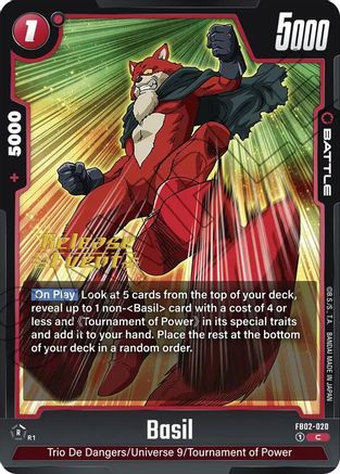 Basil (FB02-020) - Blazing Aura Release Event Cards