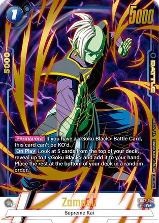 Zamasu - FB02-042 (Championship Pack 01) (Gold) (FB02-042) - Tournament and Championship Promos Holofoil