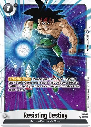 Resisting Destiny (Bonus Pack Alternate Art) (FS05-15) - Starter Deck 5 Bardock Holofoil
