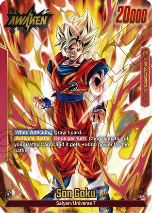 Son Goku - FS01-01 (Gold) (FS01-01) - Fusion World Promotion Cards and Packs Holofoil