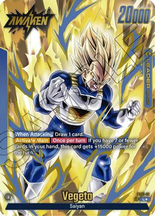 Vegeta - FS02-01 (Gold) (FS02-01) - Fusion World Promotion Cards and Packs Holofoil