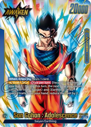 Son Gohan : Adolescence - FB04-026 (Alternate Art) (FB04-026) - Ultra Limit Holofoil