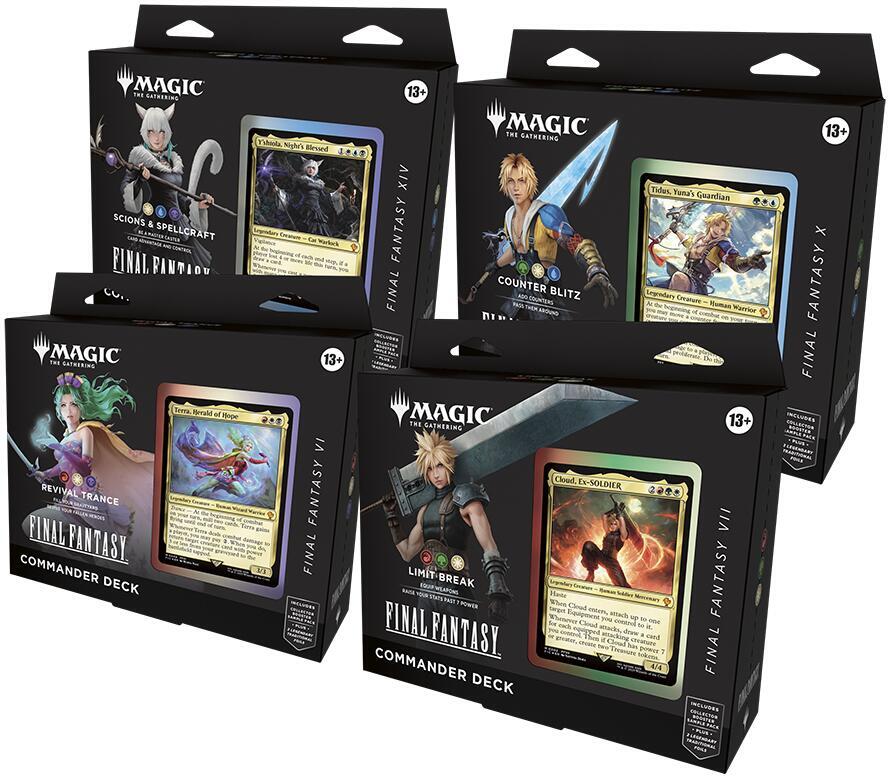 Magic: The Gathering Cards Universes Beyond: FINAL FANTASY - Commander Deck Display Magic: The Gathering Cards Universes Beyond: FINAL FANTASY - Commander Deck Display