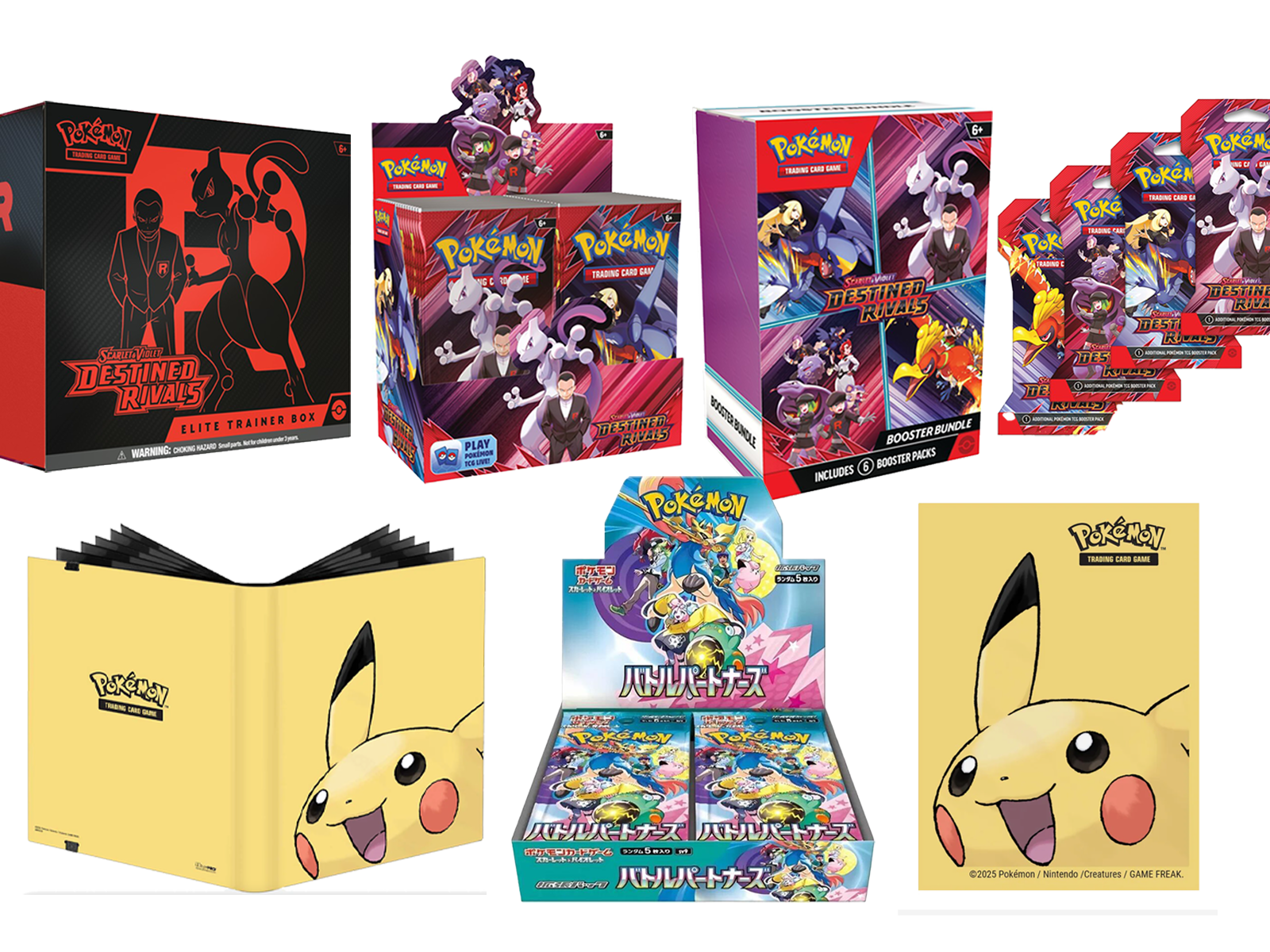 Pokemon TCG: Scarlet & Violet SV10 - Destined Rivals Bundle for "Perso GuuBuu Hobby Pokemon TCG: Scarlet & Violet SV10 - Destined Rivals Bundle for "Perso GuuBuu Hobby