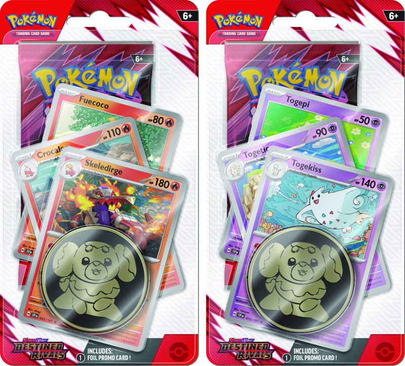 Pokemon TCG: Scarlet & Violet SV10 - Destined Rivals Checklane Blisters (Set of 2) Pokemon TCG: Scarlet & Violet SV10 - Destined Rivals Checklane Blisters (Set of 2)