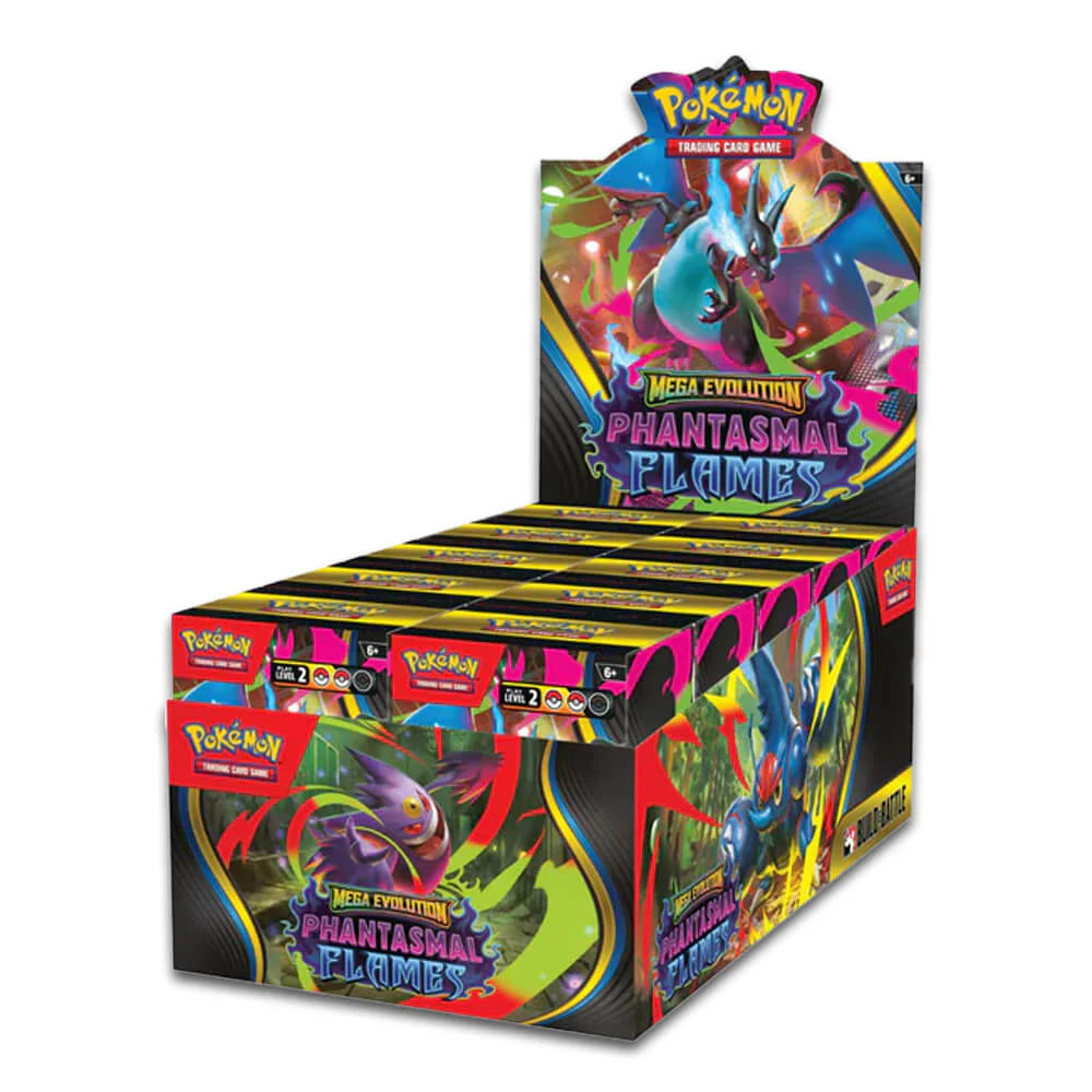 phantasmal flames booster box case Pokémon TCG: [ME-02] Phantasmal Flames Build & Battle Box Display