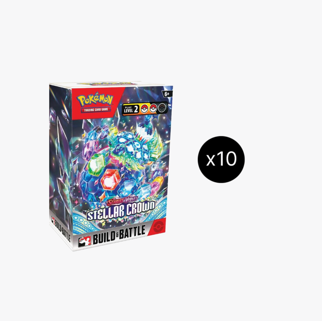 Pokemon Scarlet and Violet 7 (SV07) Stellar Crown Build & Battle Box Display
