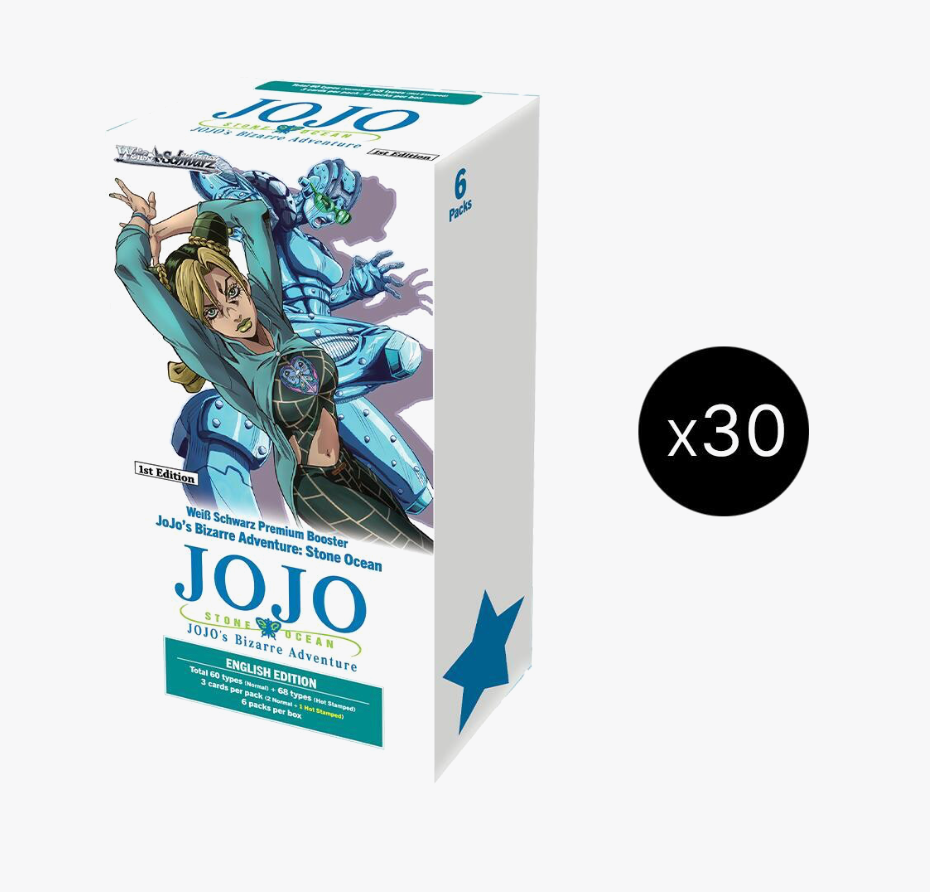 Weiss Schwarz! JoJo's Bizarre Adventure: Stone Ocean Premium Booster Box  Case [30 each]