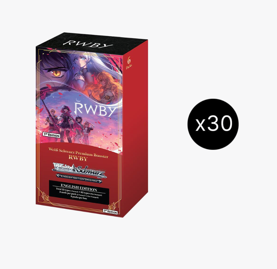 Weiss Schwarz! RWBY Premium Booster Box Case [30 each] – GuuBuu Hobby