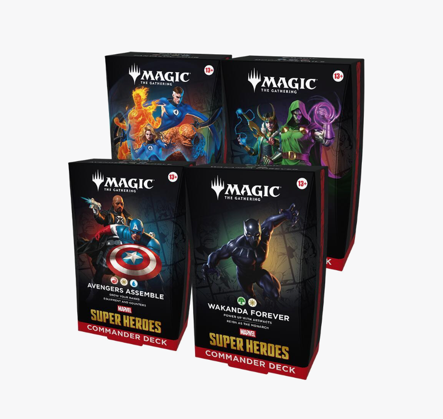 mtg marvel commander deck Magic the Gathering: Super Heroes  The Haunted Game Cafe themed twist MTG Marvel Super Heroes Doom
