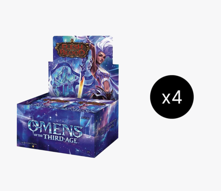 Flesh and Blood TCG: Omens of the Third Age Booster Box Case [4 each] –  GuuBuu Hobby