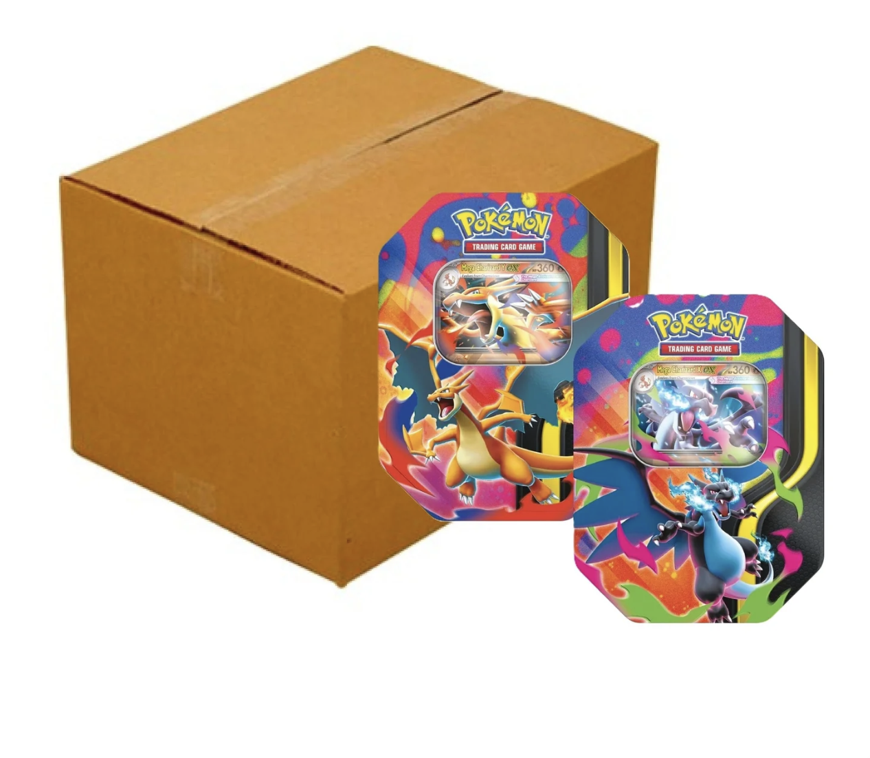 pokemon cards charizard ex tin Mega X & Y Set (IT) you can choose the raging blue flames of Mega Charizard X ex or the aerial agility of Mega Charizard Y ex New Pokemon Mega Charizard X