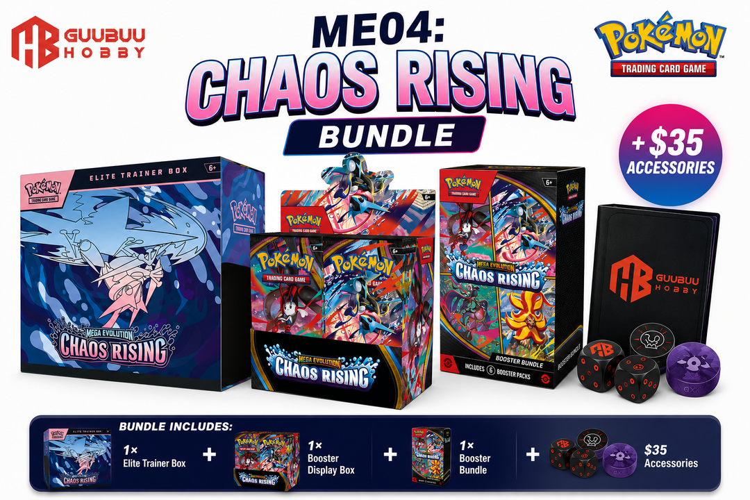 Pokemon TCG: ME04: Chaos Rising MSRP Bundle Pre-Order Pokemon TCG: ME04: Chaos Rising MSRP Bundle Pre-Order