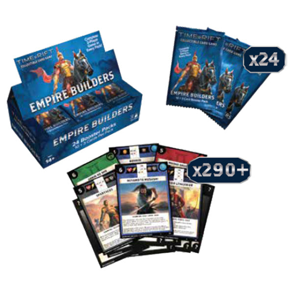 Time Rift CCG: Empire Builders Booster Box Display, Alpha Shadow Run [24 Packs]