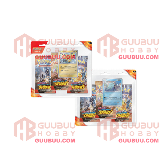 Pokemon Scarlet and Violet 8 (SV08) Surging Sparks 3-Pack Blister - Set of 2