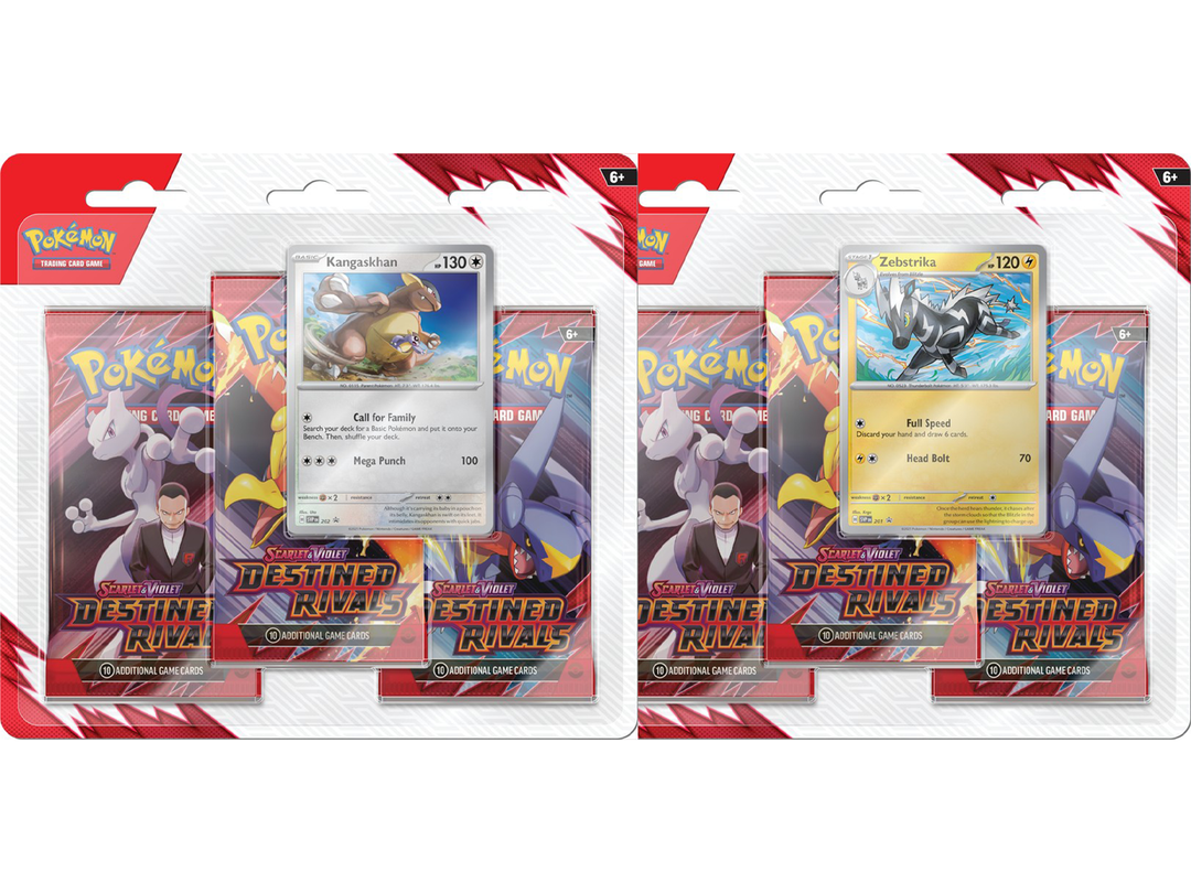 Pokemon TCG: Scarlet & Violet SV10 - Destined Rivals 3-Pack Blisters ( GuuBuu Hobby Pokemon TCG: Scarlet & Violet SV10 - Destined Rivals 3-Pack Blisters ( GuuBuu Hobby