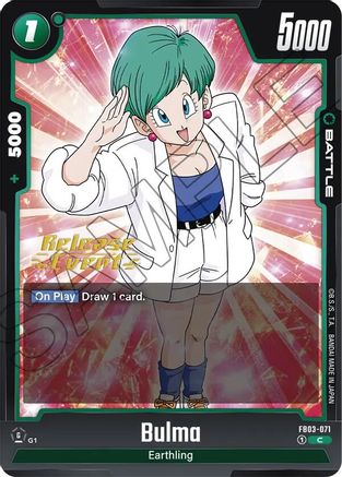 Bulma - FB03-071 (FB03-071) - Raging Roar Release Event Cards