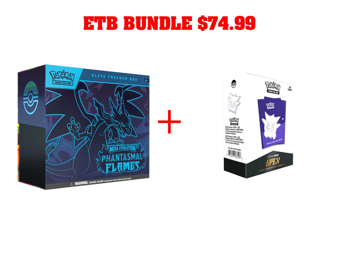 Pokemon TCG: Phantasmal Flames ETB with Apex Sleeves Gengar GuuBuu Hobby Pokemon TCG: Phantasmal Flames ETB with Apex Sleeves Gengar GuuBuu Hobby