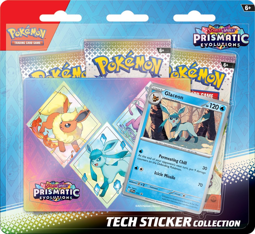 Pokemon Scarlet and Violet 8.5 Prismatic Evolutions Tech Sticker Colle – GuuBuu Hobby