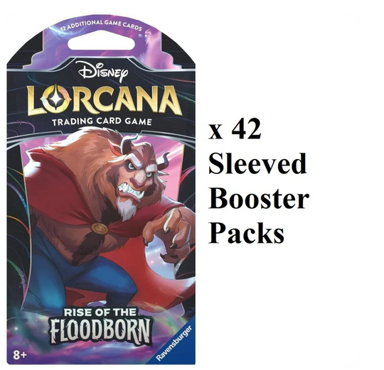 Disney Lorcana: Rise of the Floodborn Sleeved Booster Pack Case (42 Packs)