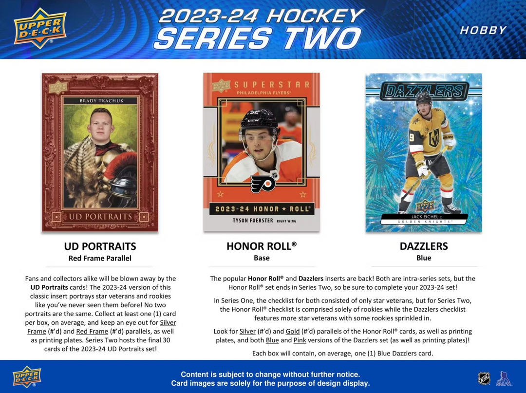 2023/24 Upper Deck Series 2 Hockey Hobby Box