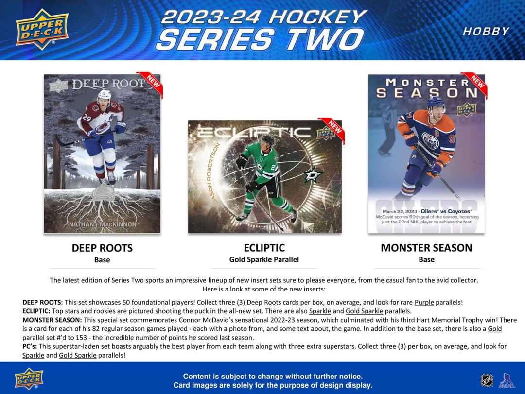 2023/24 Upper Deck Series 2 Hockey Hobby Box