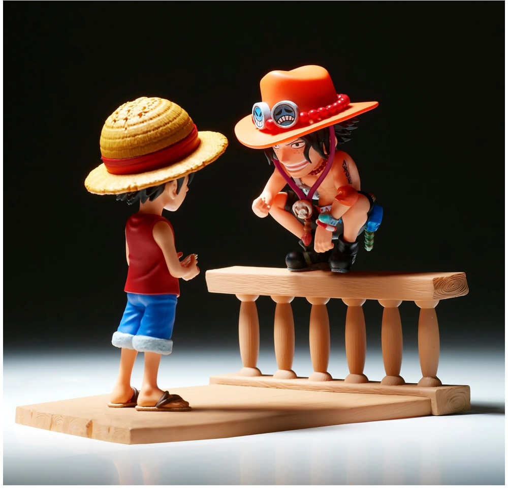 One Piece: One Piece World Collectible Figure Log Stories Luffy & Ace Figure