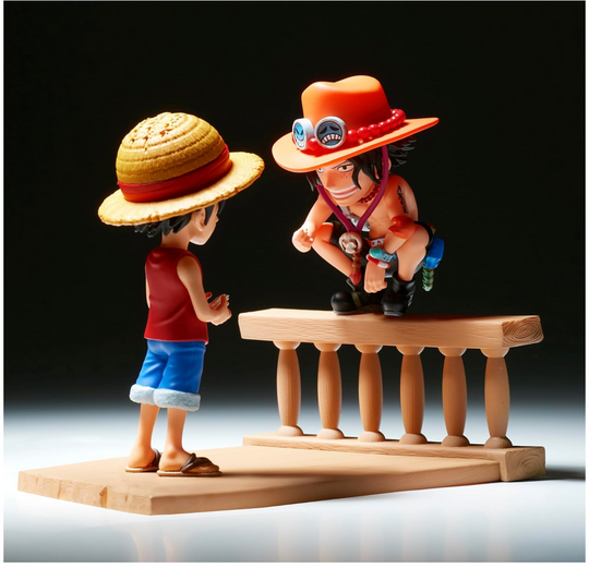 One Piece: One Piece World Collectible Figure Log Stories Luffy & Ace Figure