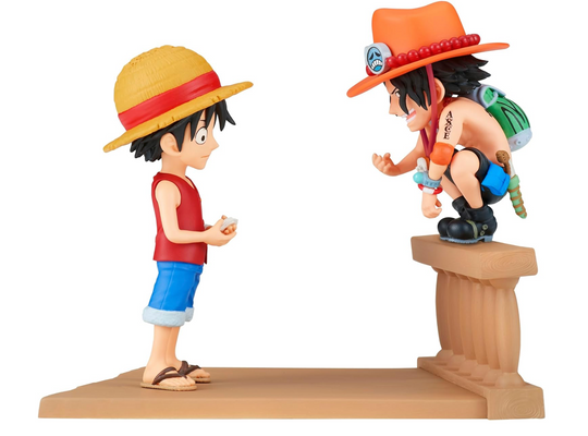 One Piece: One Piece World Collectible Figure Log Stories Luffy & Ace Figure