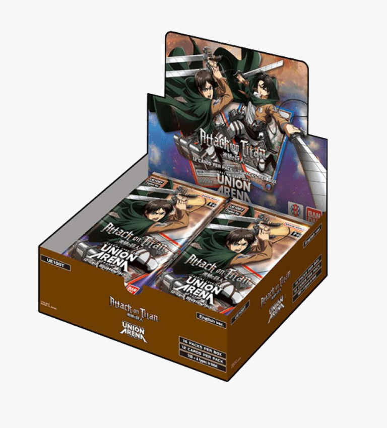 Union Arena: UE10BT: Attack on Titan Booster Box Case Union Arena: UE10BT: Attack on Titan Booster Box Case