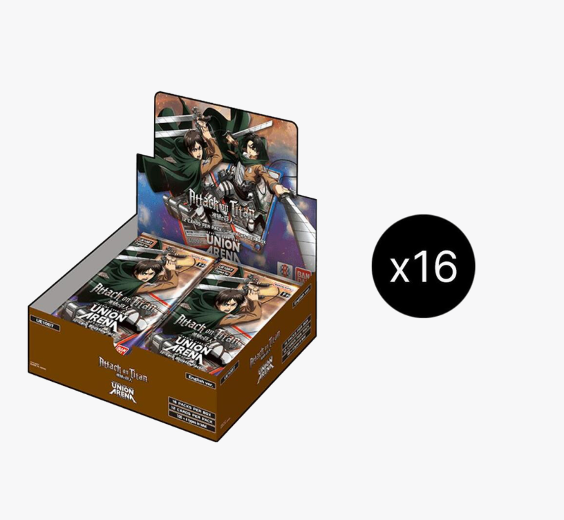 union arena booster box case Union Arena: UE10BT: Attack on Titan Booster Box Case