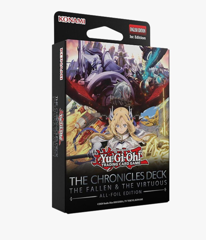 Yu-Gi-Oh! THE CHRONICLES DECK: The Fallen & the Virtuous (All-Foil Edition) Deck Display