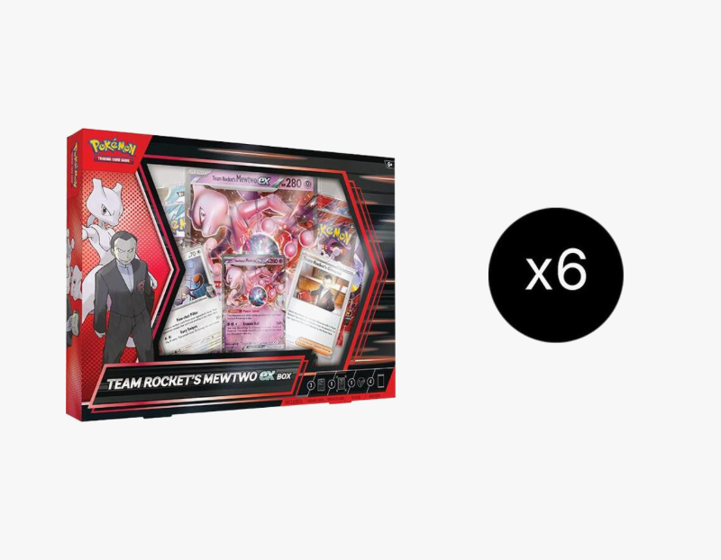 Pokemon TCG: Team Rocket's Mewtwo ex Box Case [6 each] – GuuBuu Hobby
