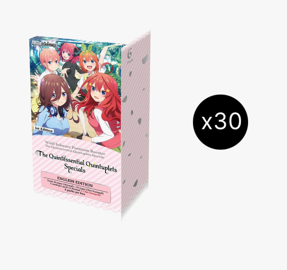 the quintessential quintuplets booster box Weiss Schwarz Perfect Fit TCG stamped card With my first booster box