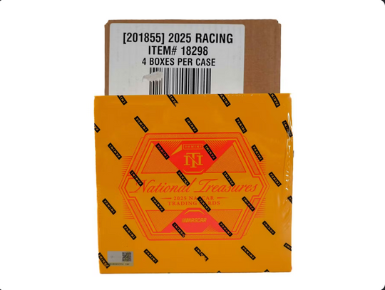 2025 Panini National Treasures Racing Trading Card Box Case [4 each]