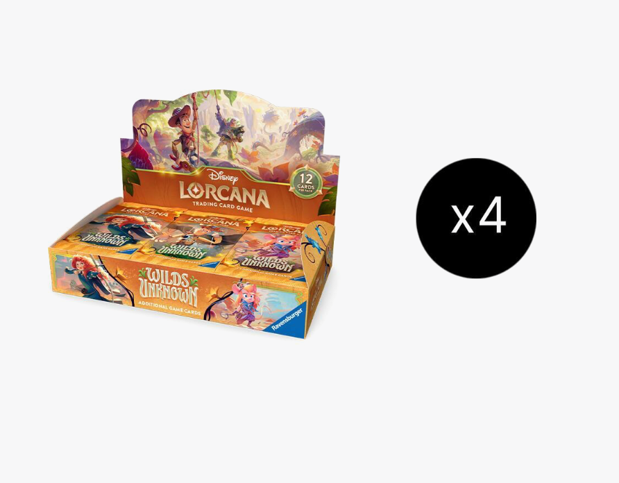 Disney Lorcana: [DL-12] Wilds Unknown Booster Box Case [4 each