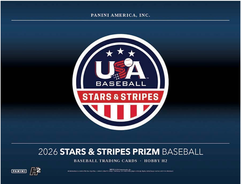 2026 Panini Prizm USA Stars & Stripes Hobby H2 Baseball Trading Card Box [Hobby H2]