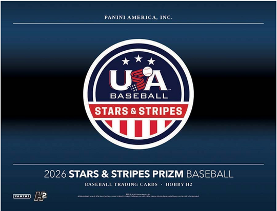 2026 Panini Prizm USA Stars & Stripes Hobby H2 Baseball Trading Card Box [Hobby H2]