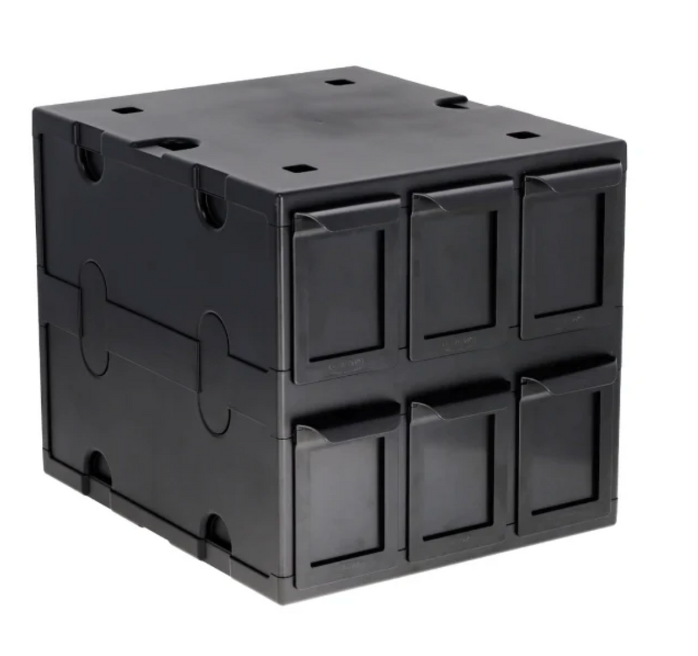 BCW: 6 Drawer Card Catalog - Black