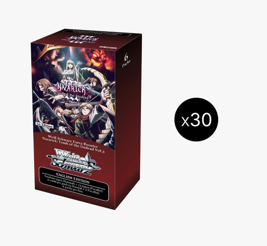 Weiss Schwarz! Nazarick: Tomb of the Undead Vol.3 Extra Booster Box Case [x30]