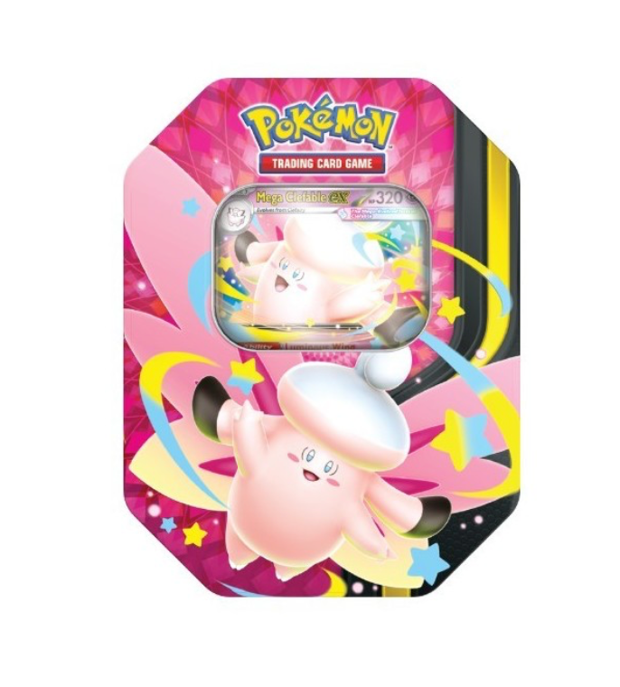 Pokémon TCG: Mega Moonlit Tin Case [Mega Gengar ex & Mega Clefable ex]