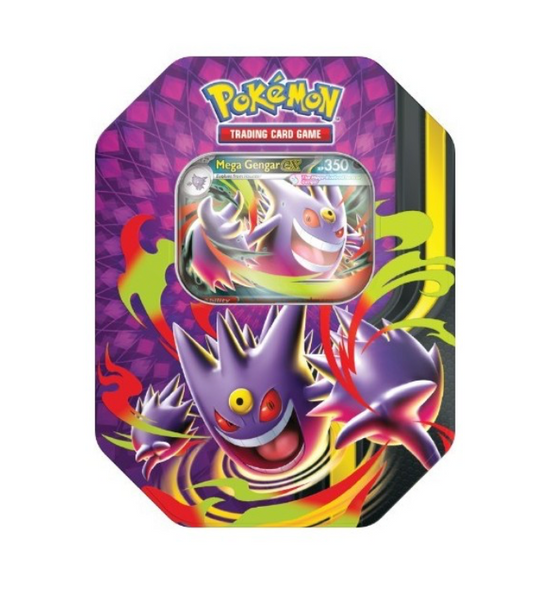 Pokémon TCG: Mega Moonlit Tin Case [Mega Gengar ex & Mega Clefable ex]